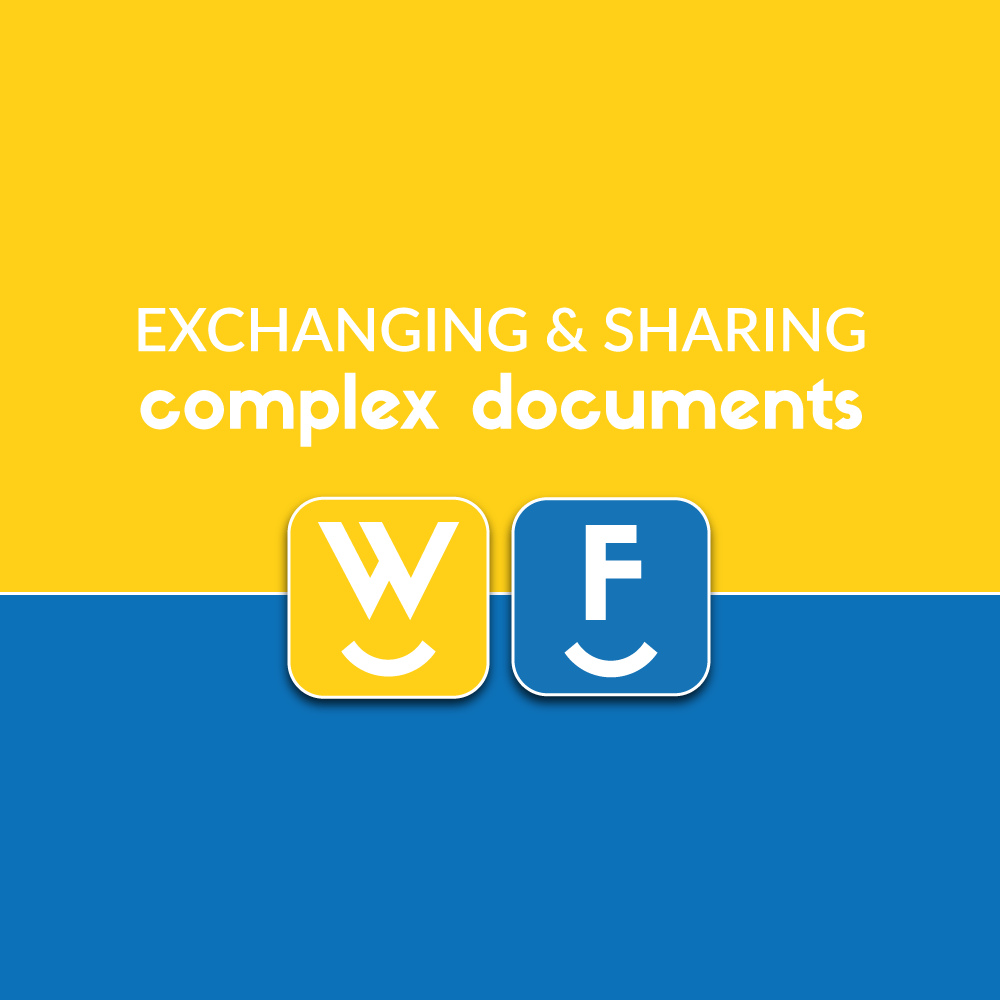 exchanging and sharing complex documents
